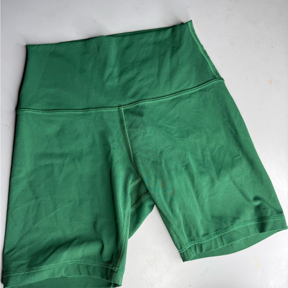 Lululemon Green Align Bike Shorts